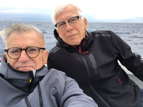 Départ transatlantique catamaran : un selfie pour immortaliser le départ